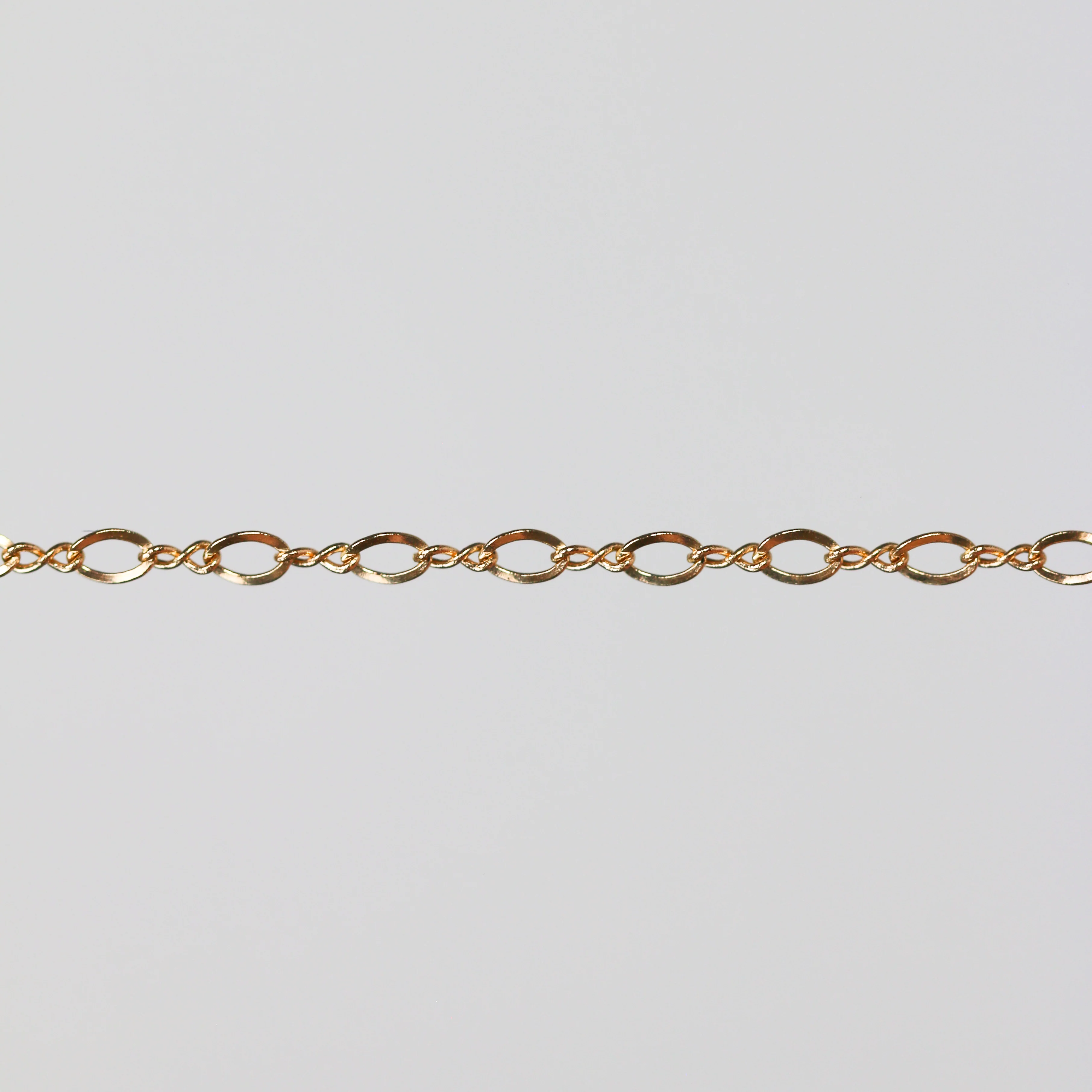 Grace Permanent Jewelry Chain, Figure 8 Design, Figure 8 Links, Available in Gold Options and Silver - Image 4