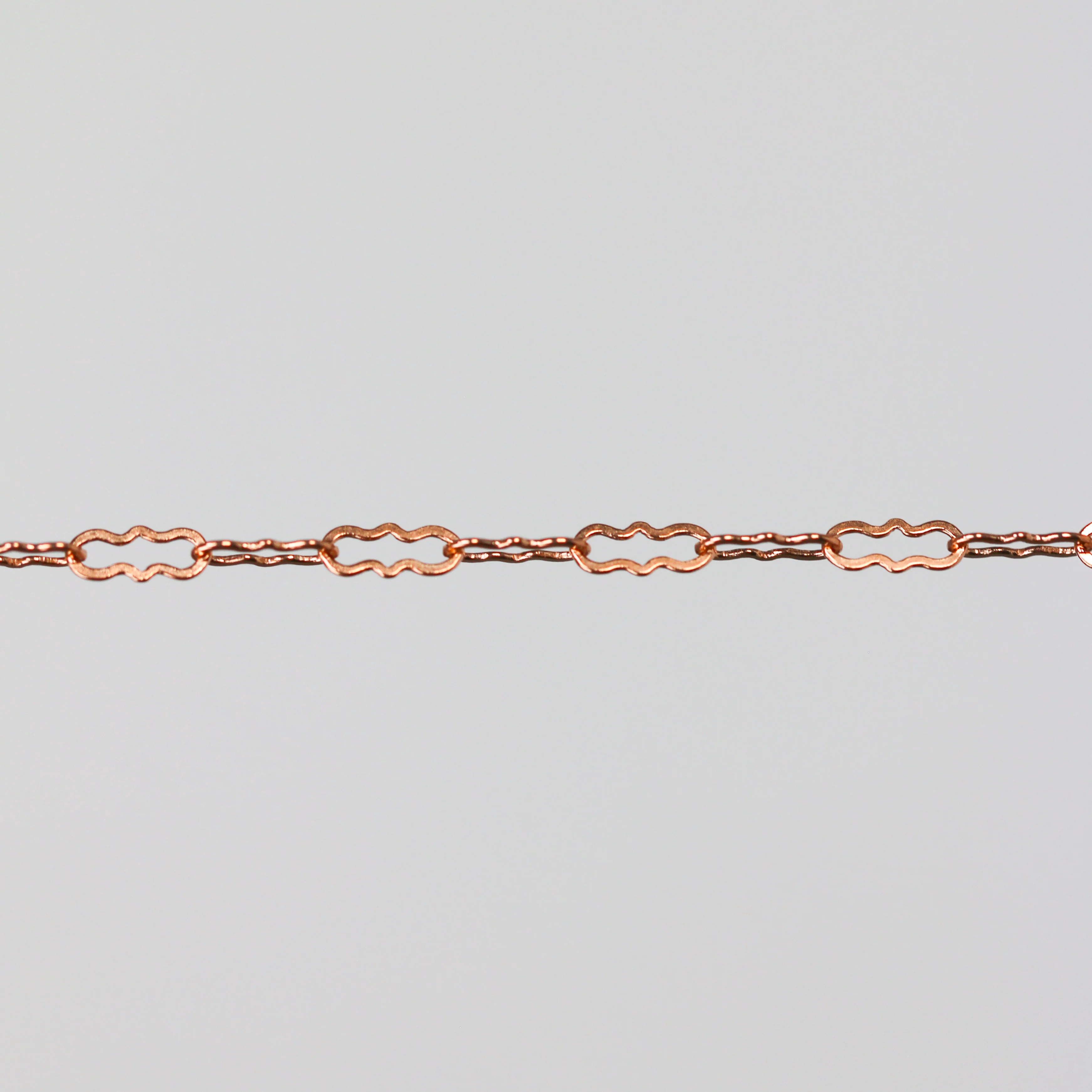 Hannah Permanent Jewelry Chain, Crinkled Paperclip Design and Links, Available in Gold Options and Silver - Image 5