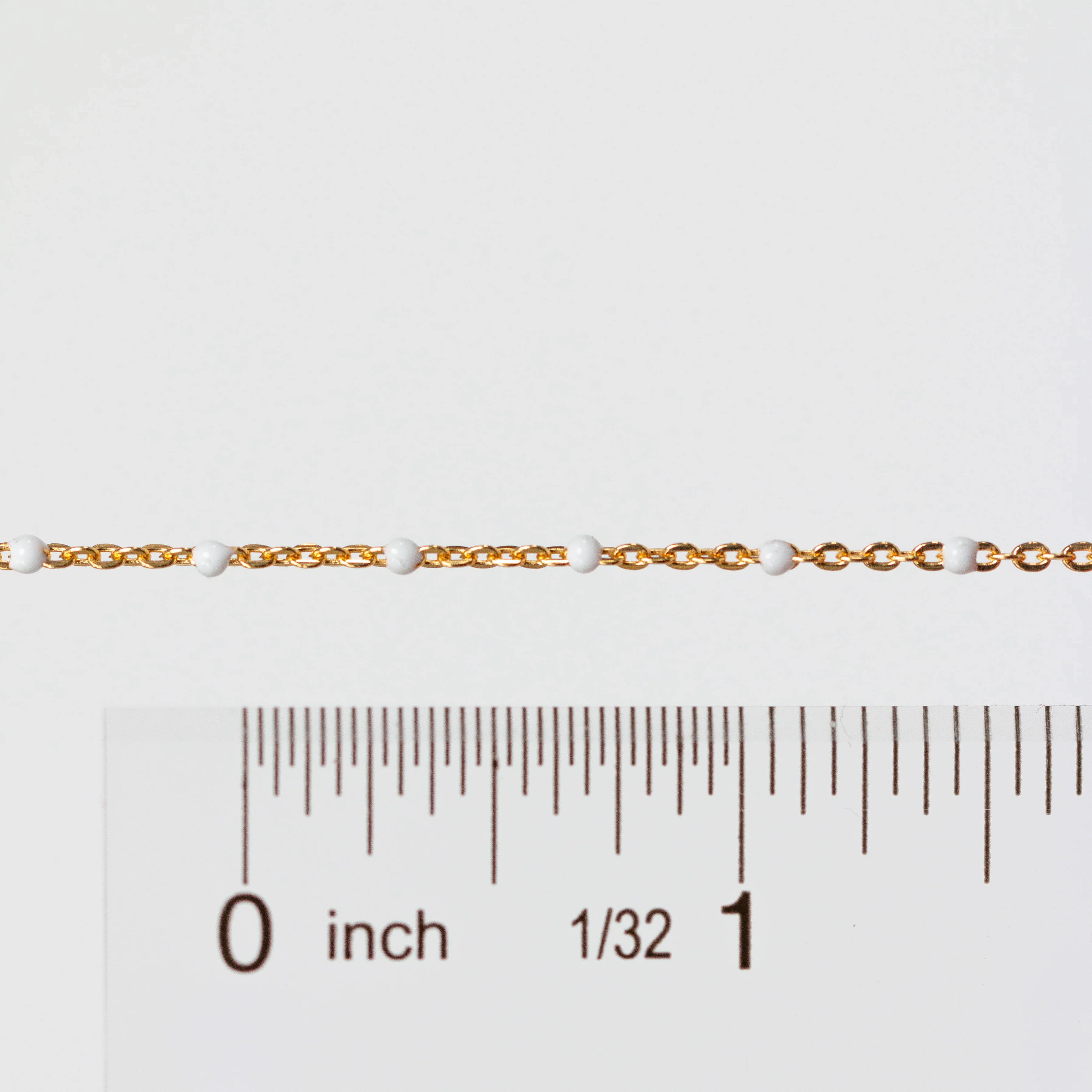 Hazel Permanent Jewelry Chain, DC Cable with Enamel Beads, Available in Silver and Gold Options - Image 5