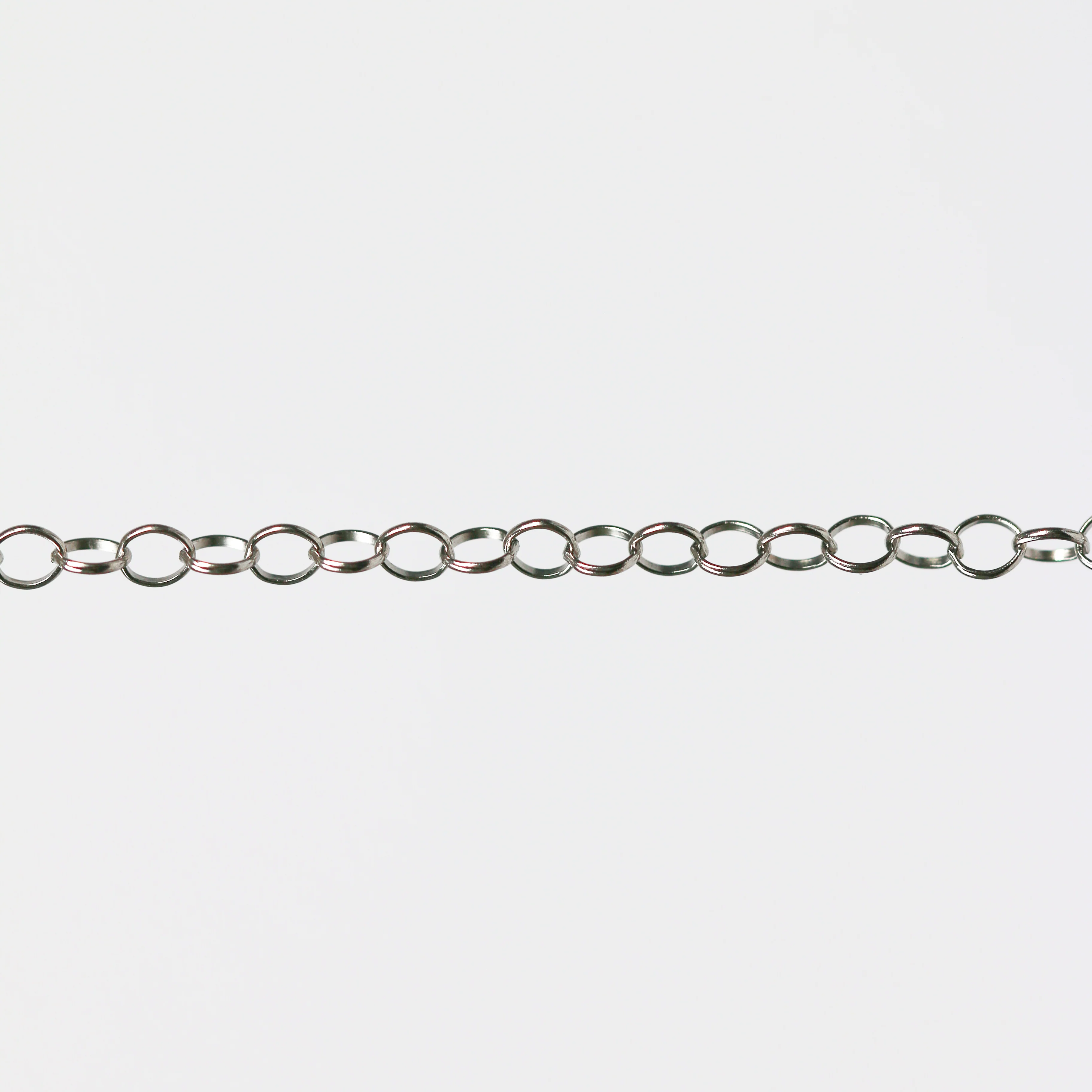 Lucy Permanent Jewelry Chain, Belcher Design, Round Links, Available in Gold Options and Silver - Image 3