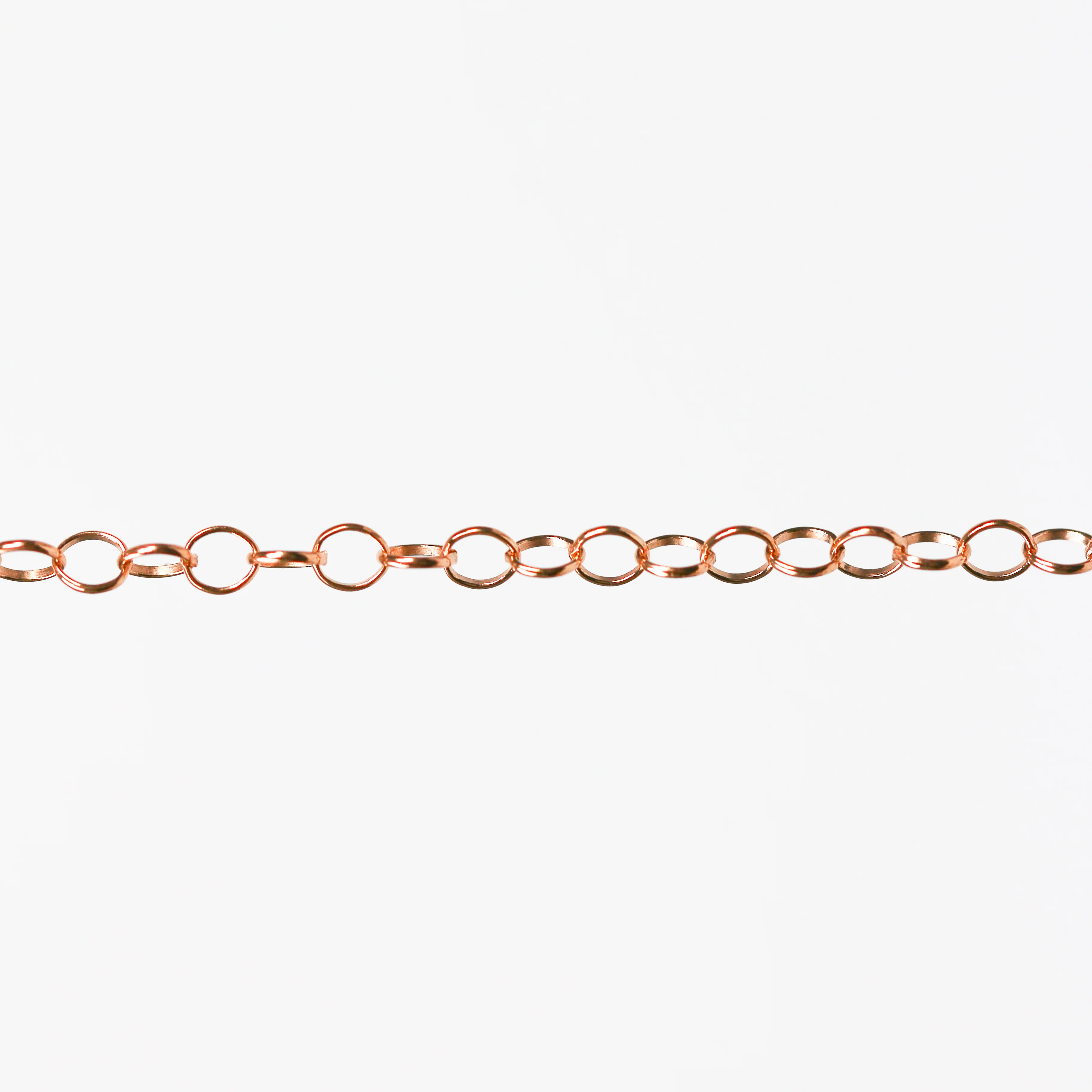 Lucy Permanent Jewelry Chain, Belcher Design, Round Links, Available in Gold Options and Silver - Image 5