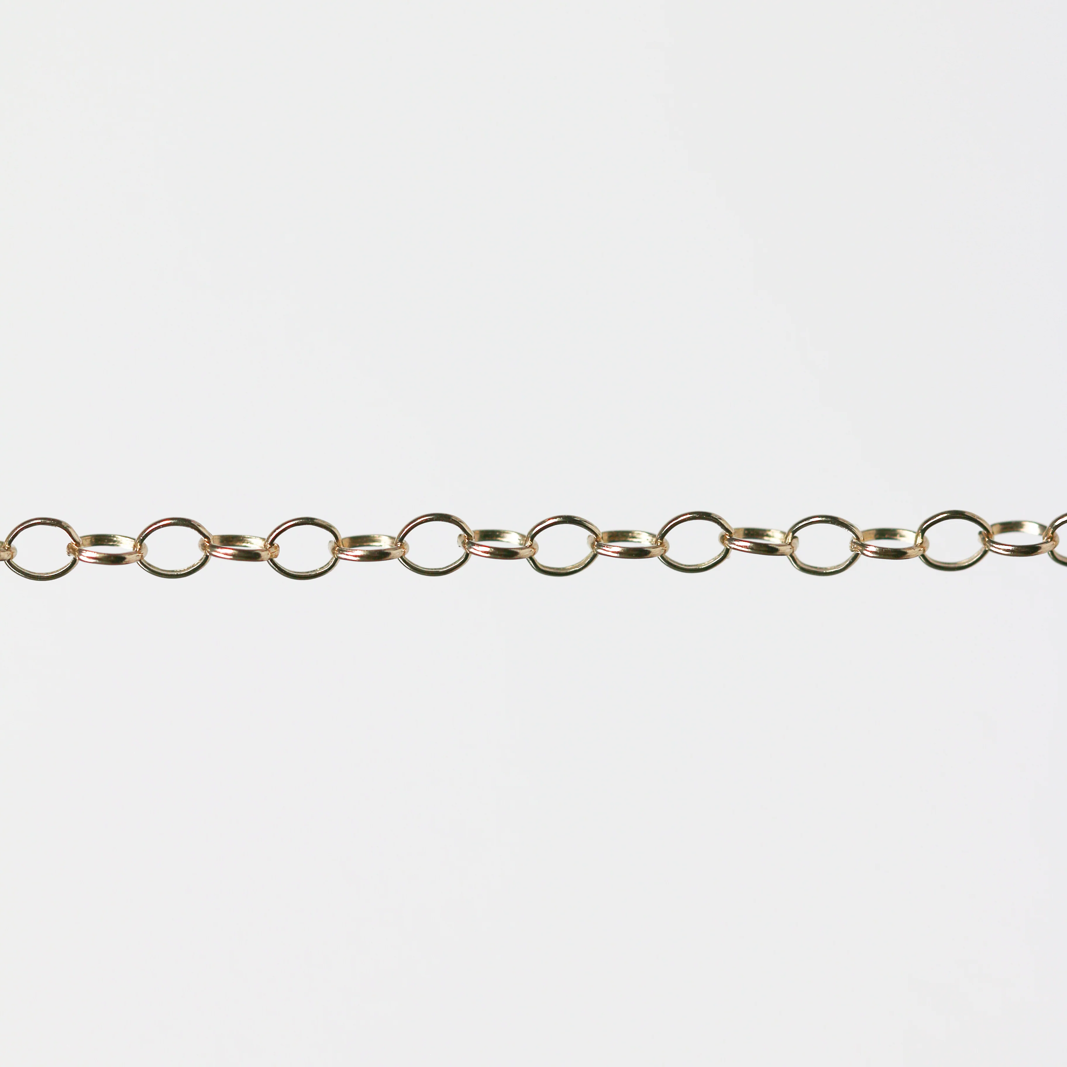 Lucy Permanent Jewelry Chain, Belcher Design, Round Links, Available in Gold Options and Silver - Image 6