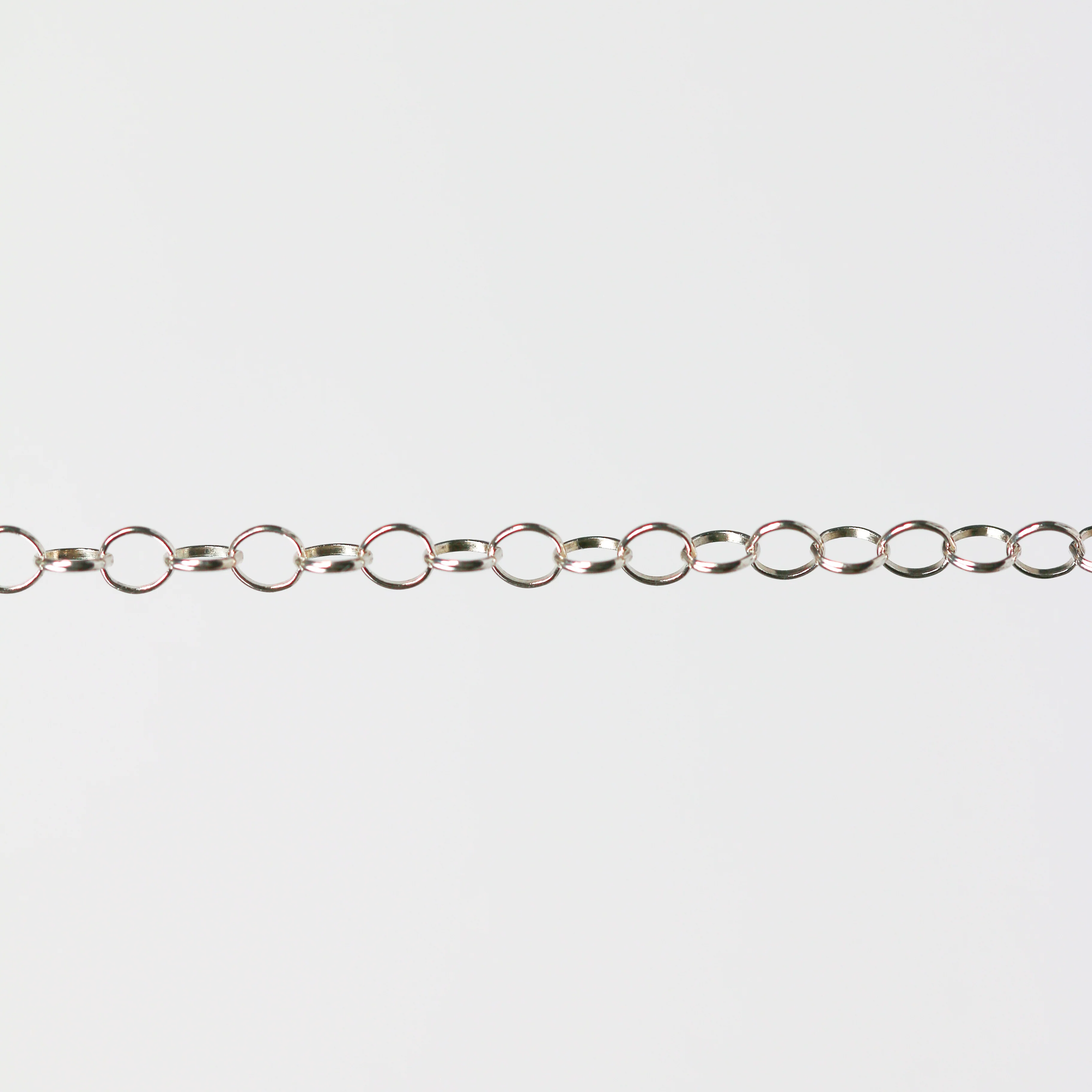 Lucy Permanent Jewelry Chain, Belcher Design, Round Links, Available in Gold Options and Silver - Image 7